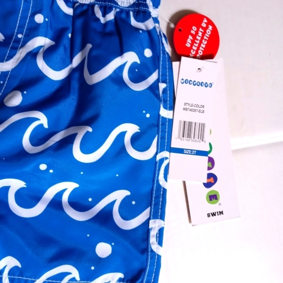 Wippette Toddler Wave Swim Trunks. Size 2 Toddler. - Picture 4 of 6